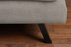 Modernes Schlafsofa COCOONING 190cm beige Chenillestoff 3-Sitzer Couch