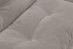 Modernes Schlafsofa COCOONING 190cm beige Chenillestoff 3-Sitzer Couch