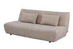 Modernes Schlafsofa ELYPSE 200cm greige Chenille 3-Sitzer Couch inkl. Kissen