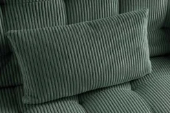 Modernes Schlafsofa JAZZ 190cm grün Cord 3-Sitzer Couch