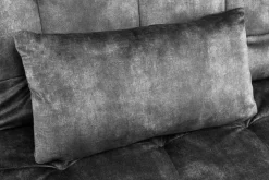 Modernes Schlafsofa JAZZ 190cm grau Samt 3-Sitzer Couch