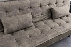 Modernes Schlafsofa JAZZ 190cm antik taupe Microfaser 3-Sitzer Couch