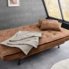 Modernes Schlafsofa JAZZ 190cm antik braun Microfaser 3-Sitzer Couch