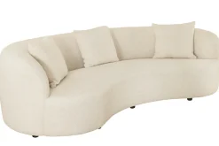 Modernes Sofa ATELIER 230cm beige Bouclé 3-Sitzer Couch inkl. Kissen