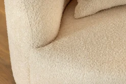 Modernes Sofa ATELIER 230cm beige Bouclé 3-Sitzer Couch inkl. Kissen