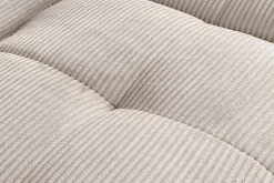Modernes Sofa ZERO GRAVITY 240cm beige Cord 3-Sitzer Couch
