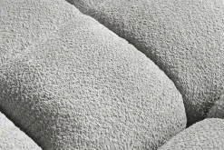 Modernes XXL Sofa CLOUD 260cm grau Bouclé Bigsofa Federkern inkl. Kissen