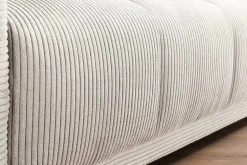 Modernes XXL Sofa ELEGANCIA 285cm champagner beige Cord inklusive Kissen Bigsofa