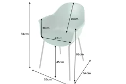 Nachhaltiger Design Stuhl UPCYCLING ME grün 75% Ocean Plastik Indoor Outdoor