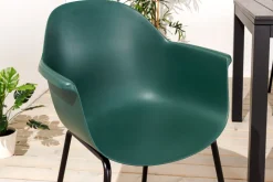Nachhaltiger Design Stuhl UPCYCLING ME grün 75% Ocean Plastik Indoor Outdoor