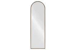 Nordischer Standspiegel PORTRAIT 165cm braun in Walnussholz-Design