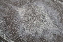 Orientalischer Baumwoll-Teppich PURE UNIQUE 240x160cm hellgrau geometrische Muster