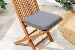 Outdoor Auflage COMFORT LINE 40x40cm anthrazit Sitzkissen für Gartenstuhl
