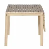 Outdoor Balkontisch BALI 110cm natur hell Akazienholz ausklappbar wetterfest