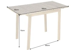Outdoor Balkontisch BALI 110cm natur hell Akazienholz ausklappbar wetterfest
