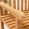 Outdoor Gartenbank EMPIRE TEAK 120cm natur Massivholz