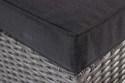 Outdoor Gartenlounge Set XXL MODULAR grau Polyrattan Sitzgruppe wetterfest inkl. Kissen