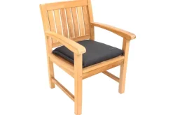 Outdoor Kissen ROG 46x48cm anthrazit Sitzkissen Polster-Auflage für Gartenstuhl