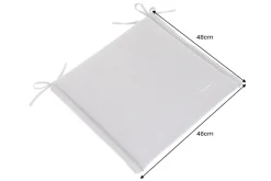 Outdoor Kissen ROG 46x48cm anthrazit Sitzkissen Polster-Auflage für Gartenstuhl