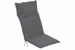 Outdoor Kissen ROG 46x119cm anthrazit Sitzkissen Polster-Auflage für Hochlehner