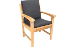 Outdoor Kissen ROG 46x97cm anthrazit Sitzkissen Polster-Auflage für Niedriglehner
