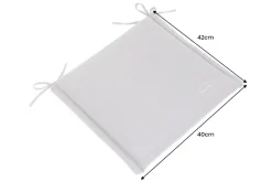 Outdoor Kissen ROG 40x42cm beige Sitzkissen Polster-Auflage für Gartenstuhl