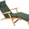 Outdoor Kissen ROG 45x186cm grün Sitzkissen Polster-Auflage für Deckchair