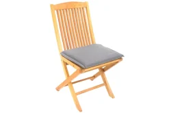 Outdoor Kissen ROG 40x42cm taupe Sitzkissen Polster-Auflage für Gartenstuhl