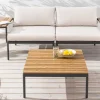 Outdoor Lounge Sitzgruppe MOBILE MODULAR 240cm anthrazit greige inkl. Kissen