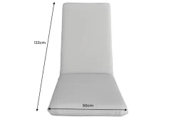 Outdoor Sitzkissen COMFORT LINE 50x122cm beige für Hochlehner-Stuhl Polsterauflage