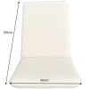 Outdoor Sitzkissen COMFORT LINE 50x100cm anthrazit für Niedriglehner-Stuhl Polsterauflage