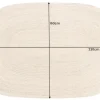 Ovaler Teppich PURE NATURE 230x160cm Jute handgewebt Flachgewebe
