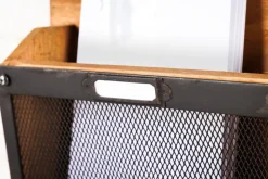 Praktisches Wandboard HERITAGE 80cm natur Pinie 6 Haken Kreidetafel Schlüsselbrett
