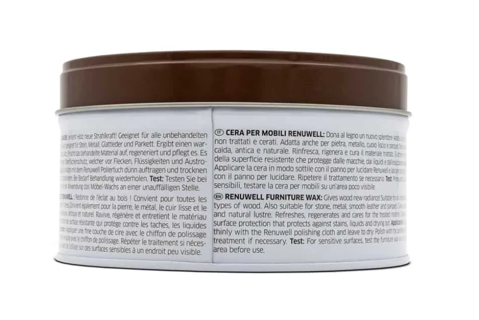 Renuwell MÖBEL WACHS 500ml Pflegemittel für Tische Schränke Stühle Holzpflege
