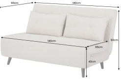 Retro Schlafsessel SMART MULTIFUNCTION 140cm grün Cord Bettfunktion inkl. Kissen