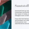 Retro Schlafsofa BOUTIQUE 215cm grau Samt 3-Sitzer mit schwarzen Füßen