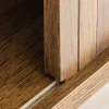 Retro Sideboard VALHALLA WOOD 160cm smoked Eichenholz Schiebetüren