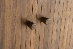 Retro Sideboard VALHALLA WOOD 160cm smoked Eichenholz Schiebetüren