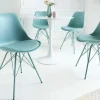 Retro Stuhl SCANDINAVIA MEISTERSTÜCK türkis
