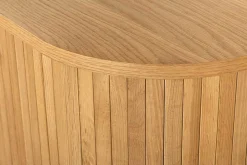 Retro TV-Board VALHALLA WOOD 160cm natur Eichenholz Schiebetüren Lowboard