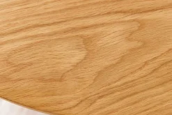 Runder Couchtisch VALHALLA WOOD 70cm natur Eichenholz Säulenfuß