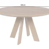 Runder Esstisch ART WOOD 140cm braun massiv Mangoholz