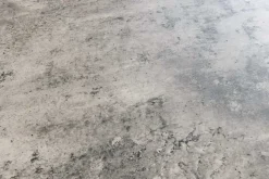 Runder Esstisch ATELIER 100cm grau Beton-Design schwarz Metall
