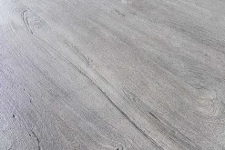 Runder Esstisch SCORPION 120cm grau Mangoholz massiv schwarze Metallbeine Hairpin Legs