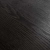Runder Esstisch VALHALLA WOOD 140cm schwarz Eichenholz Säulenfuß