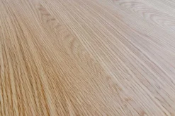 Runder Esstisch VALHALLA WOOD 120cm natur Eichenholz Säulenfuß