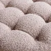 Runder Hocker MODERN BAROCK 50cm champagner Bouclé mit Stauraum