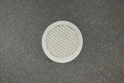 Runder Polsterhocker VOGUE 40cm senfgelb Samt mit Stauraum