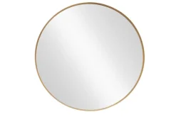 Runder Wandspiegel PORTRAIT 75cm gold mit Metallrahmen