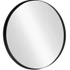 Runder Wandspiegel PORTRAIT 60cm schwarz mit Metallrahmen